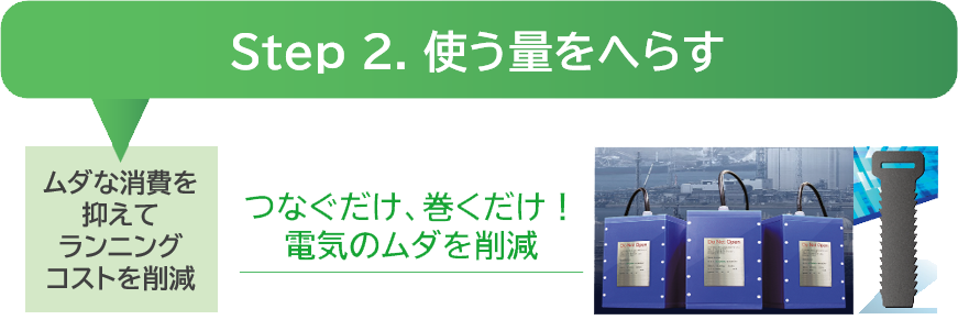 Step 2.使う量をへらす